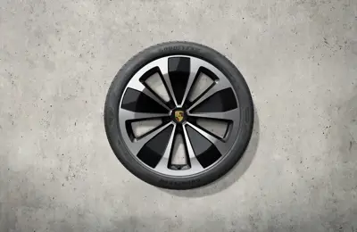 22" Macan Style Sommer-Radsatz, schwarz hochglanz. Porsche Macan-e - 95C044660G